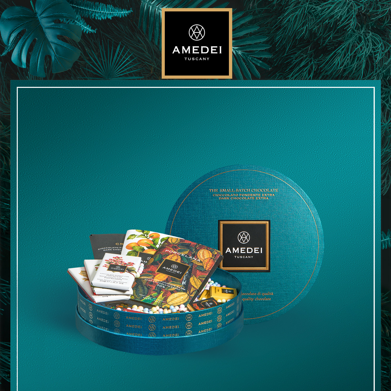 意大利进口amedei娅曼蒂黑巧克力盲盒礼盒抽奖随机口味趣味送礼