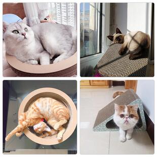 Corrugated Paper Cat Scratch Board Catnip Cat Scratching Pad