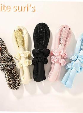 Heatless Curling Rod Headband No Heat Hair Curlers Ribbon Ha