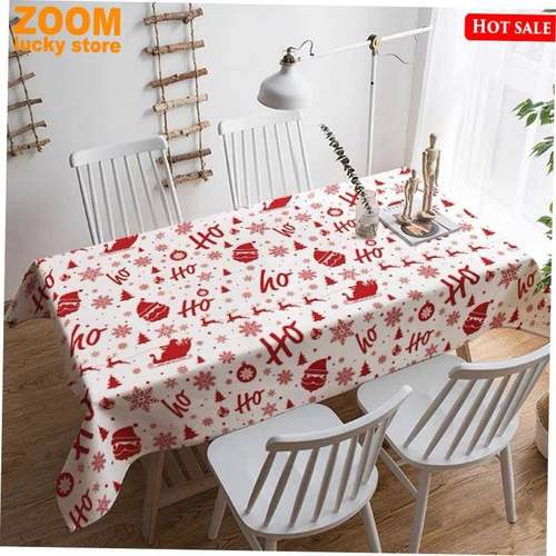 Christmas tablecloth Party decorations Table mat home cloths