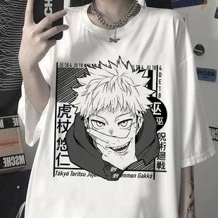 Tshirt Manga Japanese Anime Jujutsu Kaisen T Shirt Men gojo