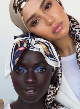 Silk Scarf Women Print Hair Neck Square Scarves Office Ladie