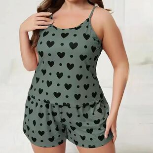 Plus-Size Women Pajamas Sleepwear Pajama Set Nightgowns Cami