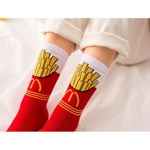 Women Socks Funny Cute Cartoon Fruits Banana Avocado Lemon E