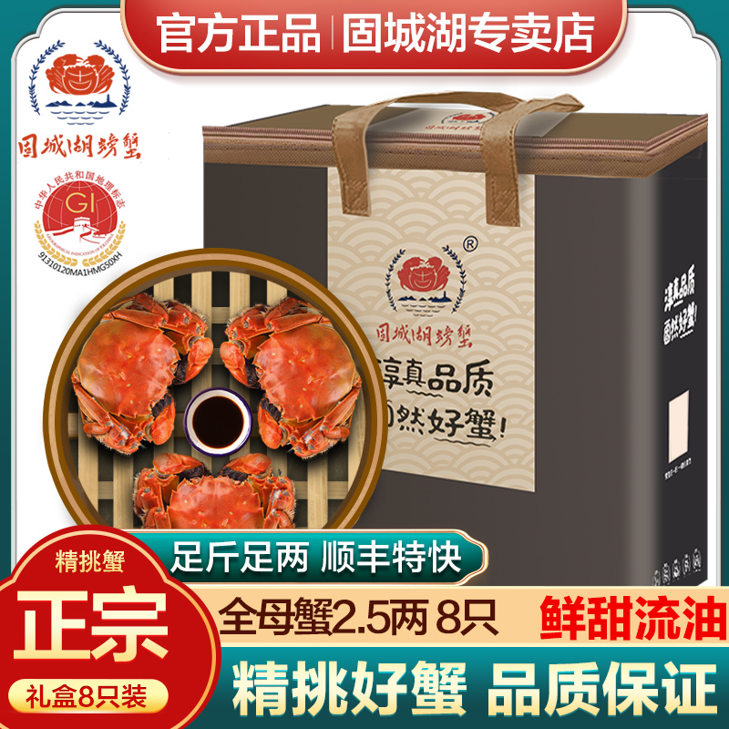 固城湖大闸蟹全母蟹2.5两8只