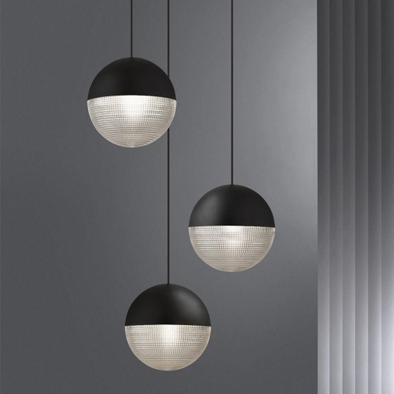 北欧餐厅吊灯现代简约单头个性创意咖啡厅吧台装饰餐桌玻璃球吊灯