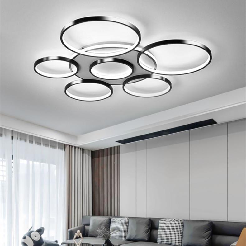 流行新款北欧客厅灯现代简约大气卧室灯广东中山灯具吸顶灯6166