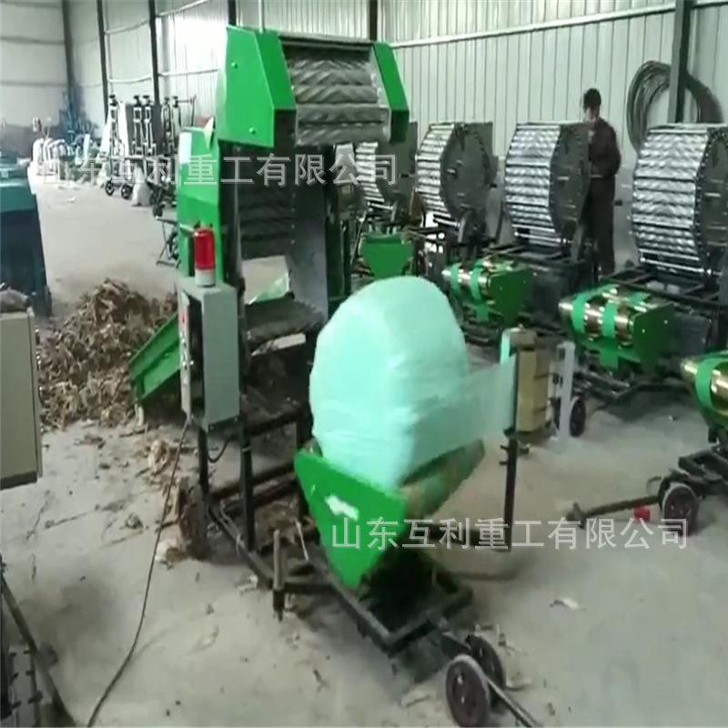 秸秆牧草青储打捆覆膜机 牛羊草料全自动打捆机 打包覆膜机