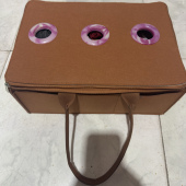 鹌鹑手提篮加厚款 4只带盖拉链橙色40长27宽17高 质量保证可以装