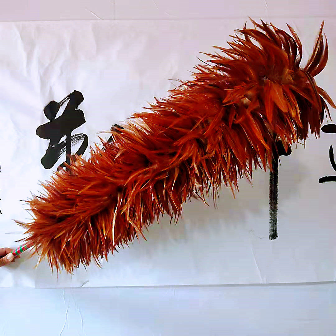 鸡毛掸子老式汽车家用扫灰除尘不易掉毛天花板鸡毛掸子长杆可伸