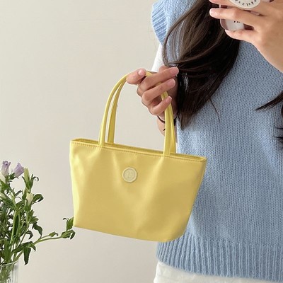 韩国博主同款可爱黄色小包包夏季斜挎包2024新款简约手提包手机包
