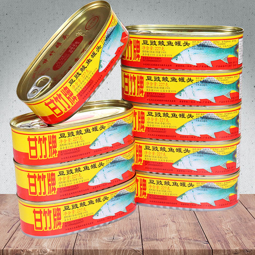 甘竹鱼罐头豆豉鲮鱼8罐