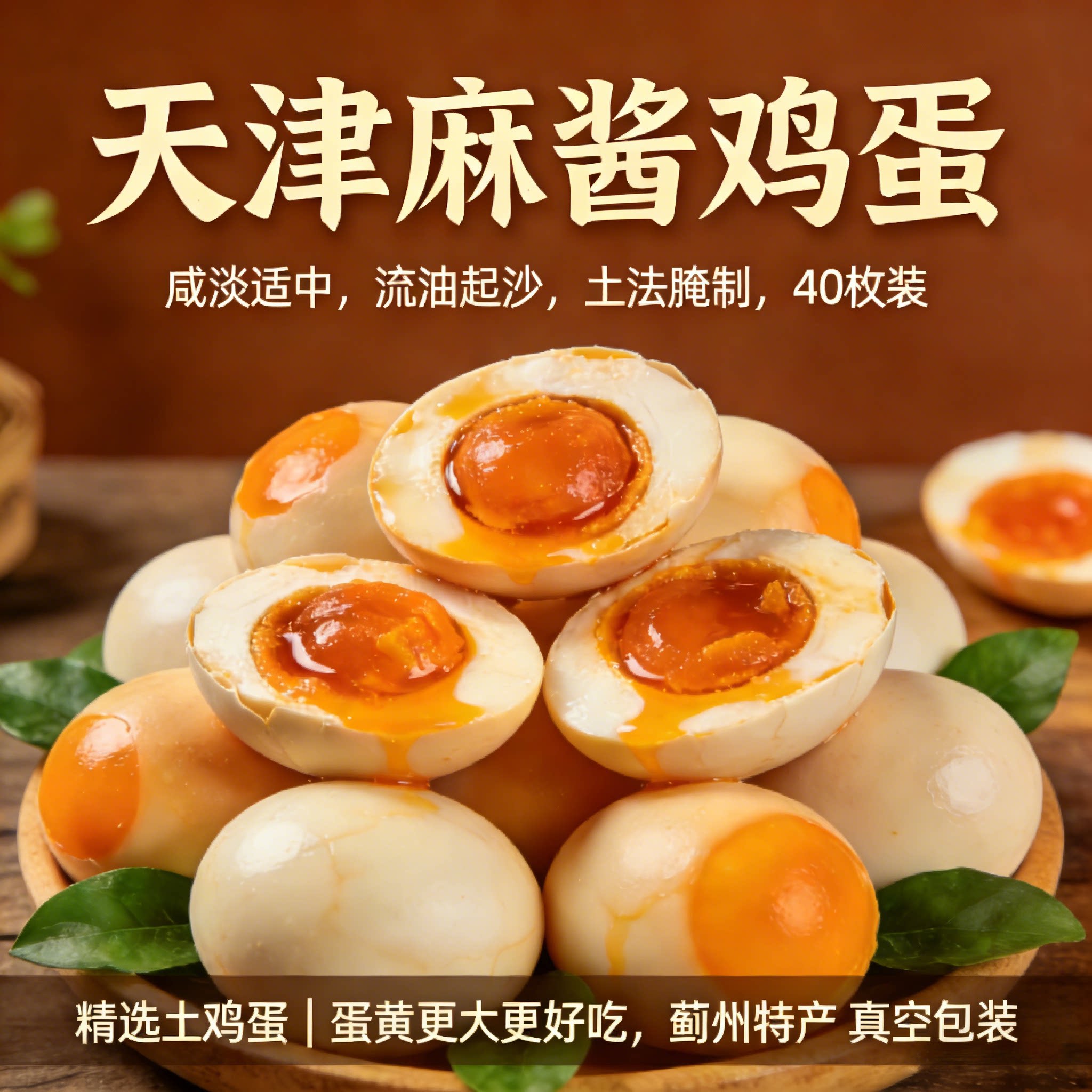 正宗天津蓟县麻酱鸡蛋