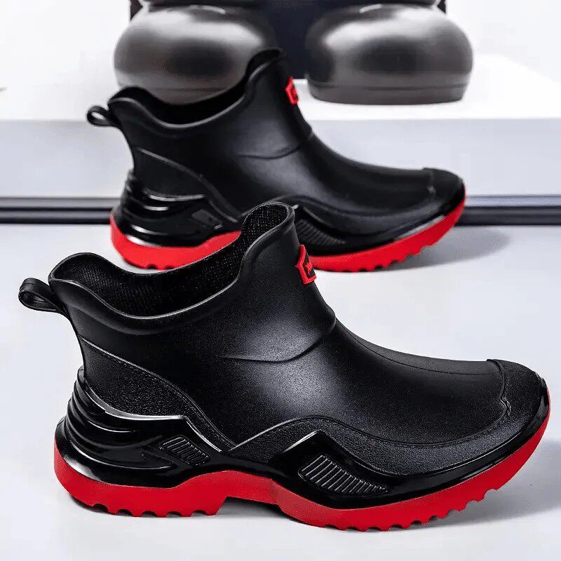 桉妮2026新款雨鞋男款时尚外穿水靴防滑防水厨房软底抗刮耐磨水a2