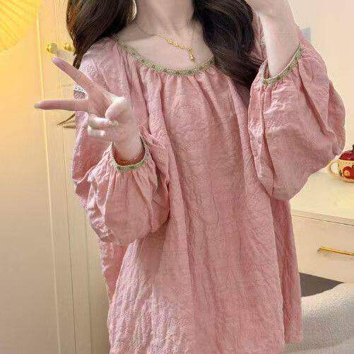 点击率国风睡衣女款2026新款春秋云朵棉长袖甜美高级感家居服套a3