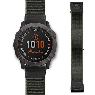 pro表带fenix5 plus飞耐时Garmin3HR尼龙表带935 佳明fenix6 运动 945快拆版 本能s60泰铁时尼龙腕带