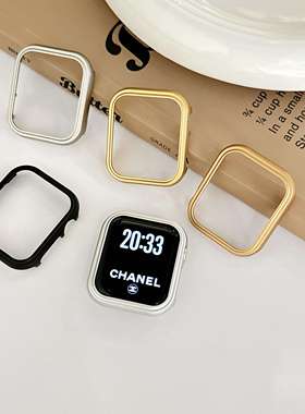 适用iwatch7/8/9 Series 10 11代铝合金属边框AppleWatchse表壳ultra2/3表壳s6表套金属小众高级夏一体45mm46