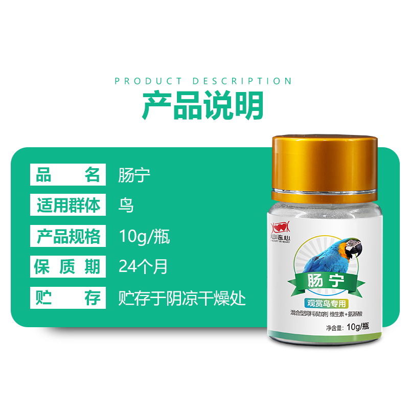 心連心鸚鵡腸道水便綠便腸炸毛