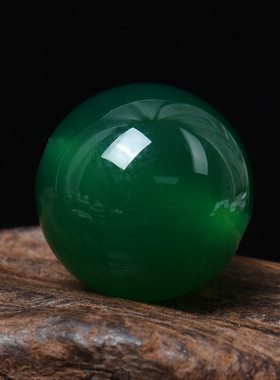 7a天然绿玛瑙散珠子半成品DIY水晶饰品配件绿色珠子编织手工单颗