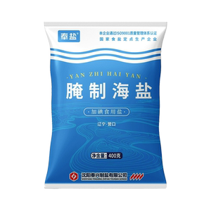 奉盐腌制盐粗盐大粒盐400g*50袋加碘家用腌制泡菜海盐食用焗菜盐