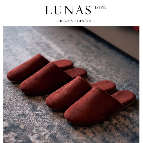 LUNA'S L.包头.新婚拖鞋结婚喜庆红色情侣晨袍一对春夏季 | 天作
