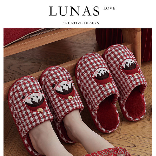 LUNA'S L.包头.新婚拖鞋结婚喜庆红色情侣晨袍一对春夏季 | 连理