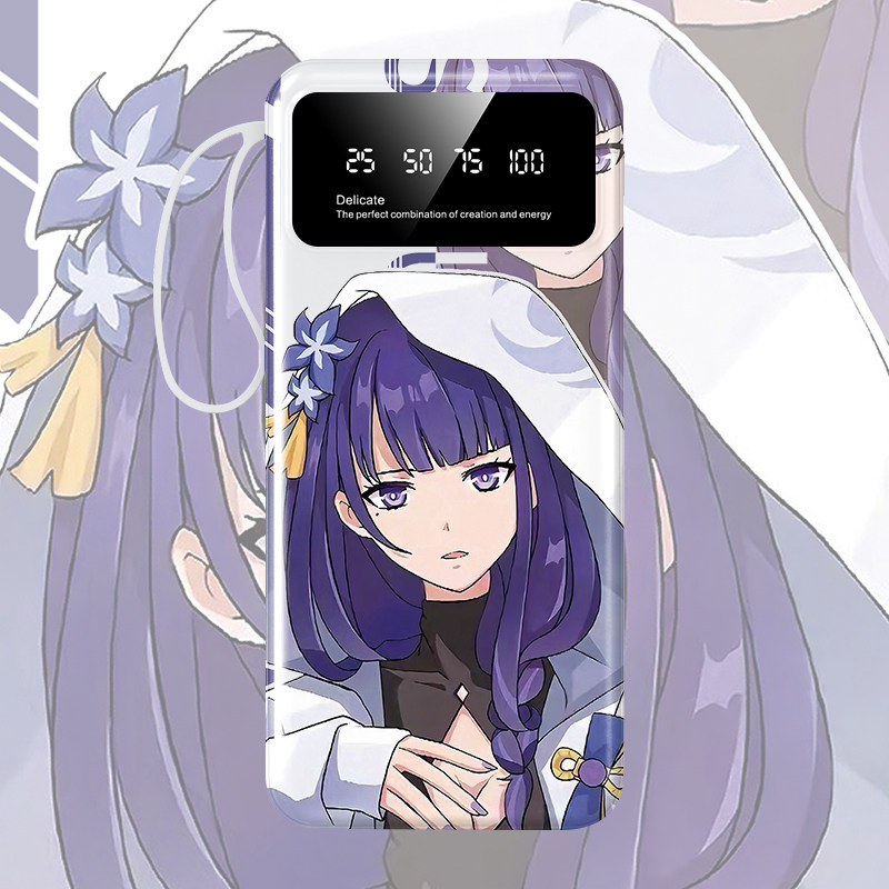 原神雷电将军充电宝50000毫安20000手机移动电源适用华为小米快充