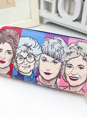 新款时尚黄金女郎The Golden Girls 跨境美剧卡通女士女童钱包