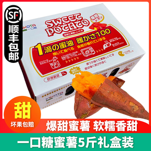 一口糖蜜薯5斤礼盒装新鲜超甜红心蜜薯日本引进品种番薯顺丰包邮
