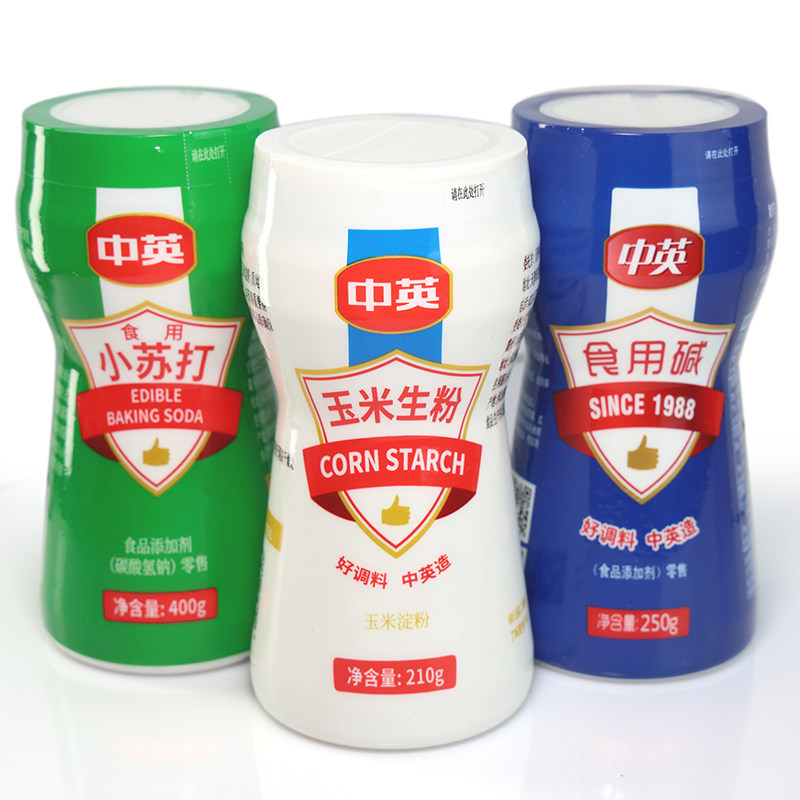 中英玉米淀粉生粉食用淀粉勾芡家用商用烘焙原料嫩肉烹饪勾芡210g