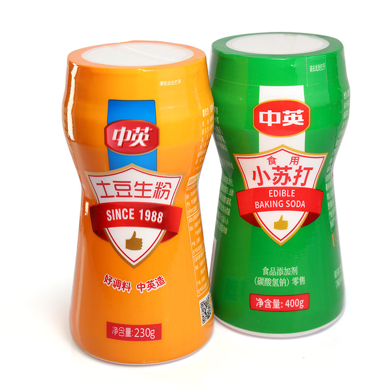 中英 食用小苏打400g/瓶 家用厨房烘焙原料小苏打粉清洁去污水果衣服牙齿