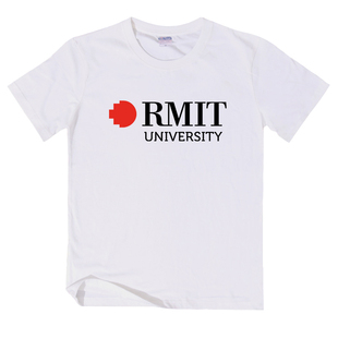 墨尔本皇家理工大学T恤留学生纪念品短袖男女夏季宽松青少年校服