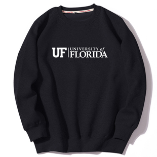 UF佛罗里达大学圆领套头卫衣春秋冬季加绒和薄款卫衣男女学生班服