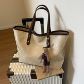 托特包高级感大容量包包女士2025新款 手提小众百搭单肩包女大学生