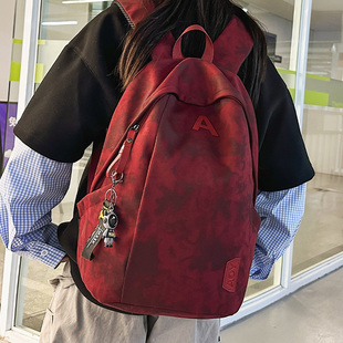 书包女生高颜值双肩包初中高中学生背包男大容量新款 大学生上课包