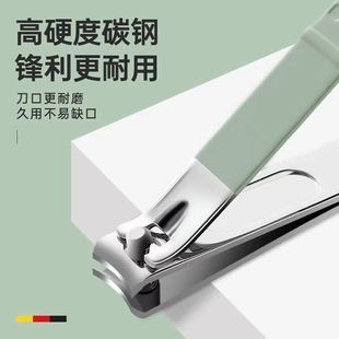 德国精工指甲刀大号平口带磨指甲剪锉刀家用便携单个装成人指甲钳