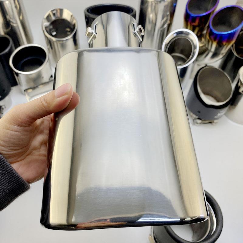 汽车不锈钢长方形管方形尾嘴通用排气管套尾喉用品配件装饰改装件