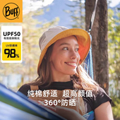 Buff春秋渔夫帽户外防晒透气盆帽旅行防风大头围登山防紫外线吸汗
