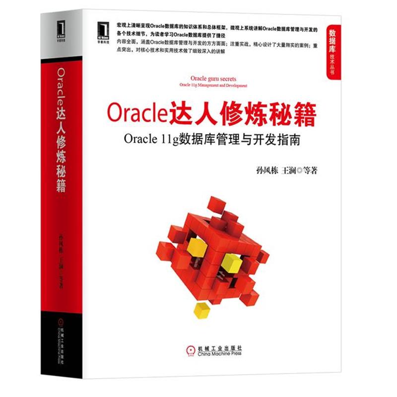 【正版书】 Oracle达人修炼秘籍:Oracle 11g数据库管理与开发指南 孙风栋 机械工业出版社