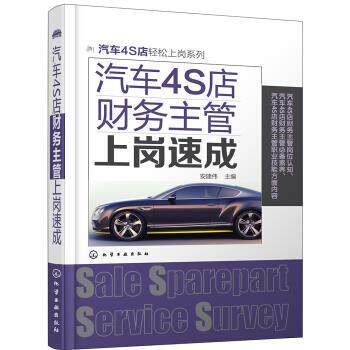 【正版书】 汽车4S店财务主管上岗速成 安建伟 化学工业出版社