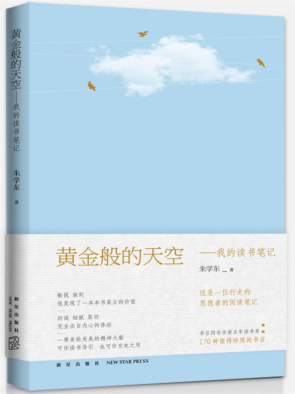 【正版现货】黄金般的天空-我的读书 朱学东