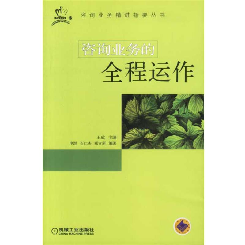 【正版书】 咨询业务的全程运作 王成主编 机械工业出版社