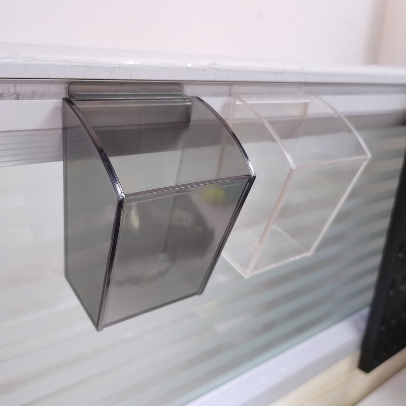 办公室屏风槽挂件上折弯笔筒透明