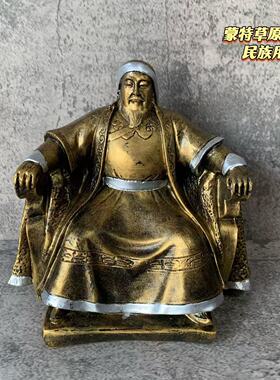 蒙特草原蒙古族苏力德战旗摆件