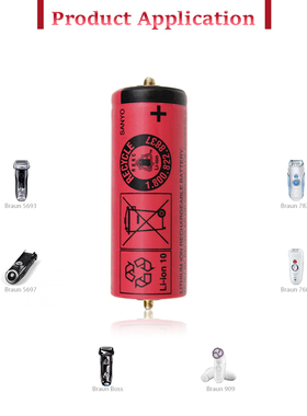 博朗剃须刀电池 series720s-4 790cc-4 5 7 9系列 SANYO UR18500Y