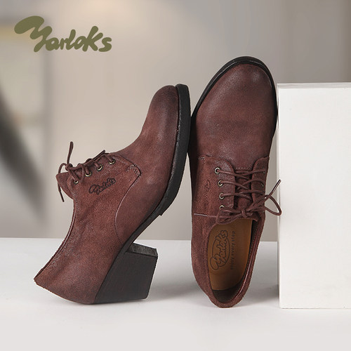 雅乐士女士粗跟通勤单鞋