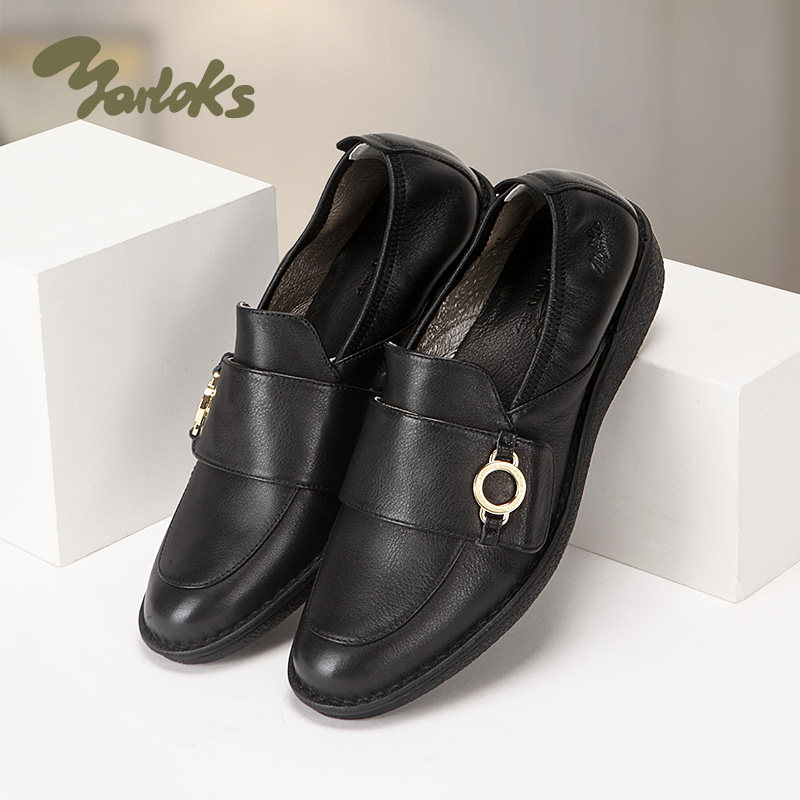 Yarloks/雅乐士妈妈鞋舒适不累脚女鞋休闲皮鞋套脚女单鞋 2322601,女鞋,浅口单鞋,淘宝优惠券,粉丝福利购,淘宝优惠卷