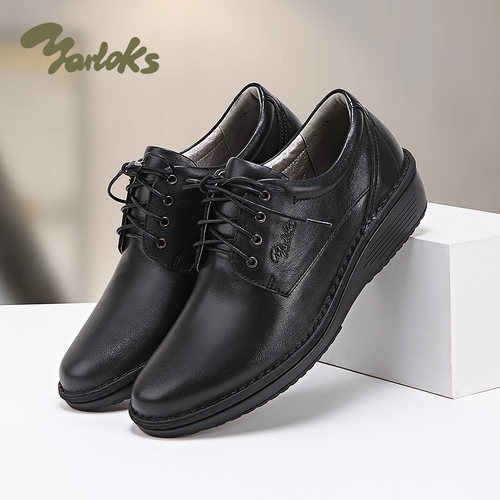 雅乐士女士真皮皮鞋通勤百搭单鞋