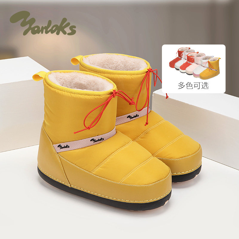 Yarloks/雅乐士加绒雪地靴女冬季保暖厚底面包靴防滑棉靴 252181A,女鞋,时尚雪地靴,淘宝优惠券,粉丝福利购,淘宝优惠卷