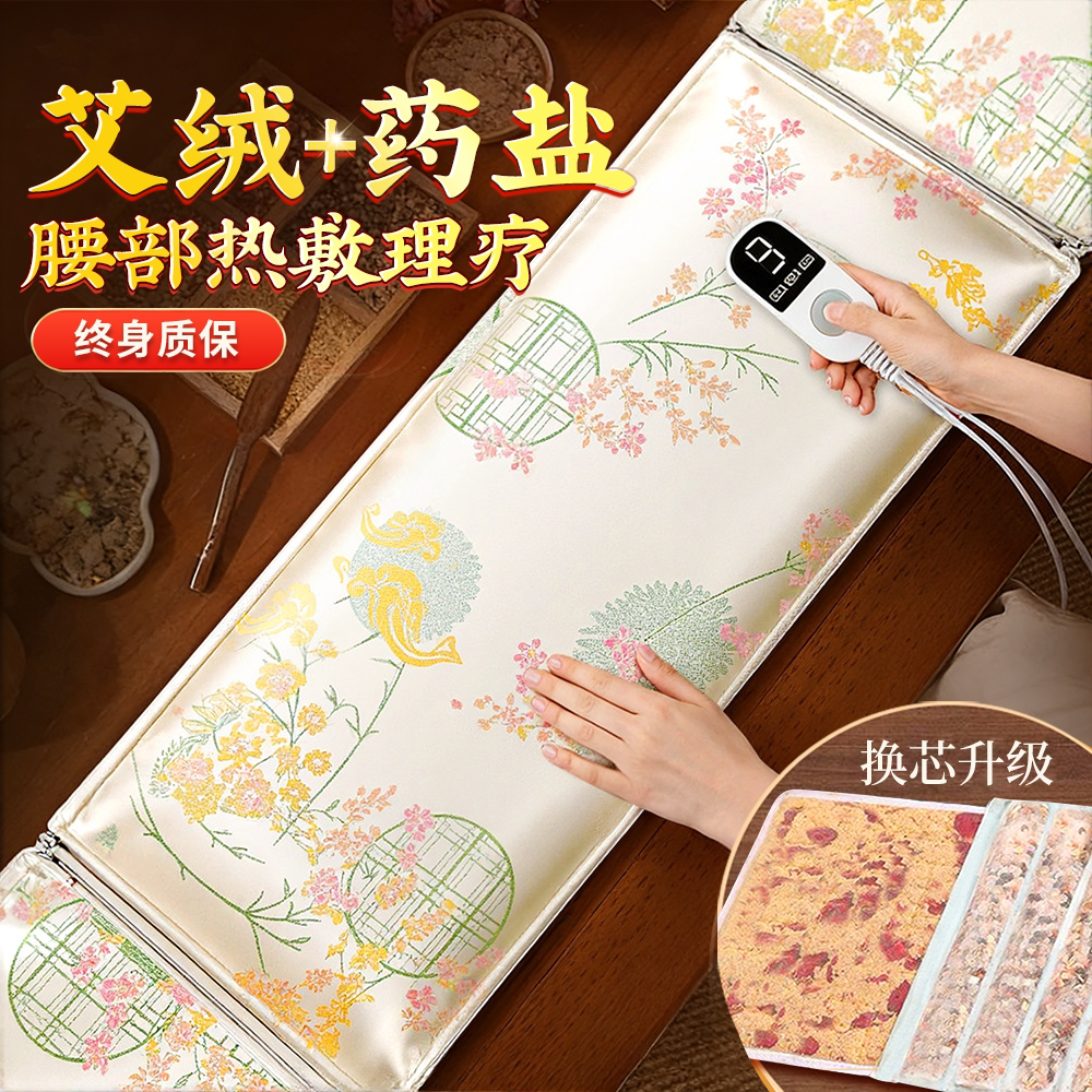 电加热盐袋海盐热敷包电热理疗袋子艾草艾灸暖宫腰部腹部肚子粗盐